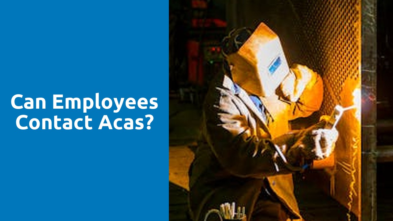 Can employees contact Acas?