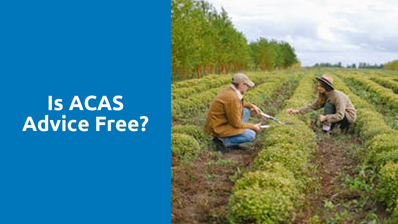 Is ACAS advice free?